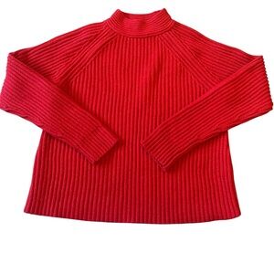 Banana Republic Women’s Red Knit Thick Sweater Size Small